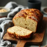 No knead gluten free bread rustic loaf sliced
